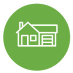 Icono de la casa que representa el gasto en electrodomésticos y reembolsos.